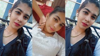 Horny Mallu Girl Pressing Her Boobs Showing New Videos