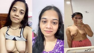 Busty Horny Girl Squeezing Boobs And Fingering Pussy Hard
