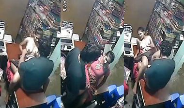 Tamil Girl Affair With Shop Owner Fucking CCTV Video